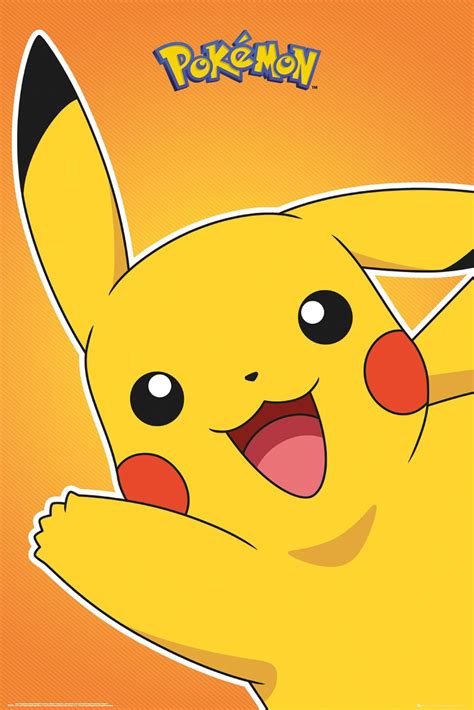 Pokemon Tv Show And Gaming Poster Pikachu Size 24 X 36 Poster