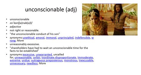 unconscionable | Vocabulary cards, English vocabulary, Vocabulary