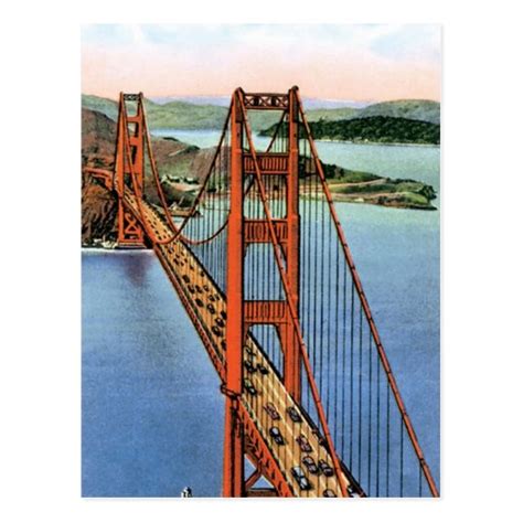 Vintage Golden Gate Bridge Postcard Zazzle