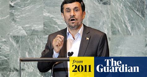 Mahmoud Ahmadinejad S Un Speech Prompts Diplomatic Walkouts Mahmoud Ahmadinejad The Guardian