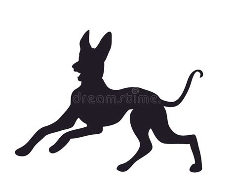 Dog Runs Silhouette Vector Stock Vector Illustration Of Canine Icon