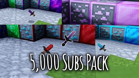 5000 Subs Pack 4 Packs 1 Review Fps Friendly 16x And 256x Pvp