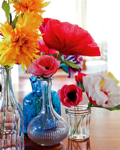 They also offer several practical advantages over their natural cousins. How to Make Crepe-Paper Flowers | Martha Stewart