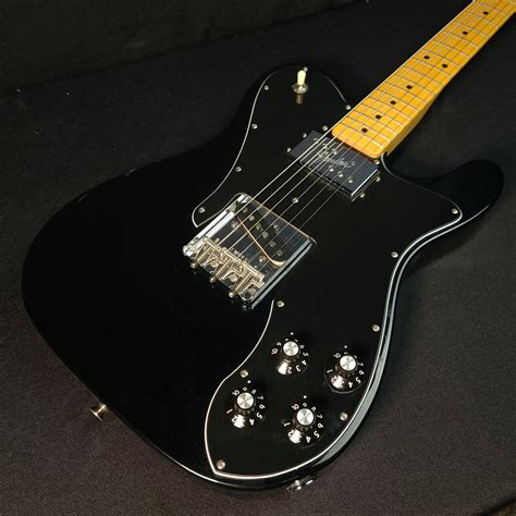 Used Fender Telecaster Custom 72 Reissue Black Wbag Mim