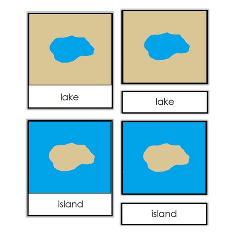 Land And Water Forms Cards Montessori Free Printable Pdf