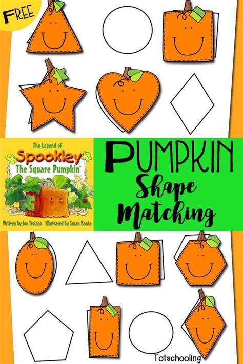 Pumpkin Shape Matching Inspired By Spookley The Square Pumpkin