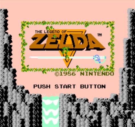 Legend Of Zelda Nes Start Screen Etsy