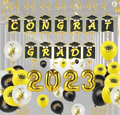 Graduation Decorations Party Balloons Set Congrats Grad Banner 32in
