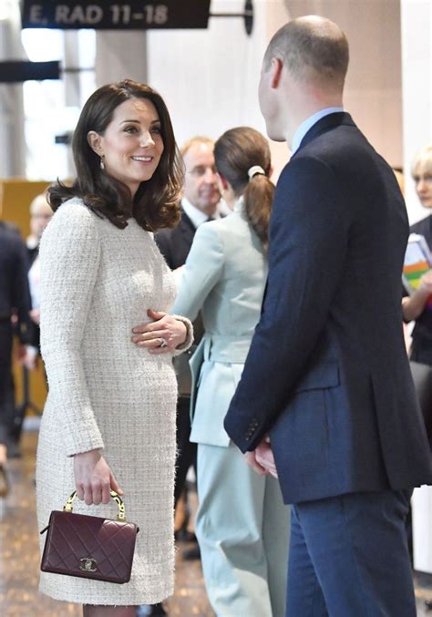 Kate Middleton Holds Baby Bump During Sweden Tour With Prince William