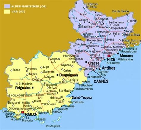 Map Of The French Riviera Travel French Riviera 2013 Pinterest