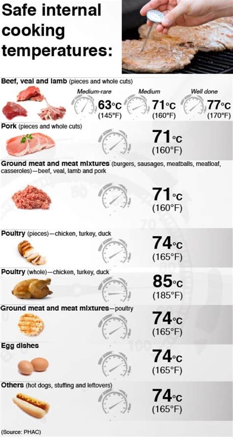 Beef Burger Temperature Chart