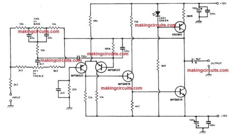 Public address (pa), amplifier, and tube audio schematics and diagrams for the manufacturers and brands listed below are published service data. Bass Treble Tone Control Circuits - 3 Designs Discussed | Circuit, Electronics circuit, Bass