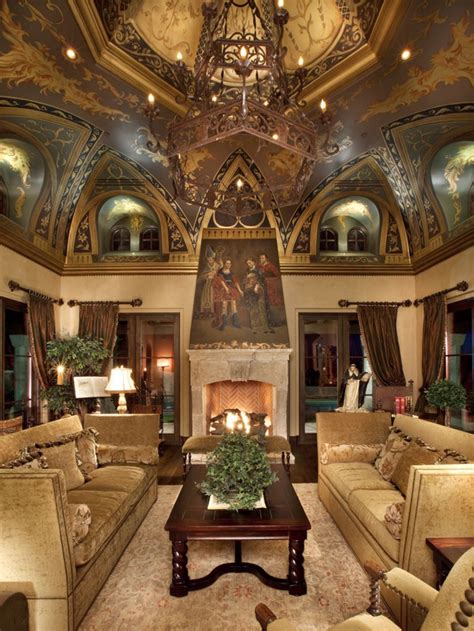 Luxury Ceiling For Old World Living Room ᘡղbᘠ World Decor Italian