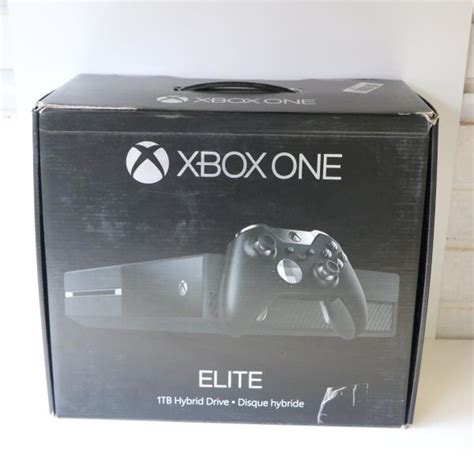 Boxed 1tb Black Microsoft Elite With Hybrid Drive Xbox One Console Only