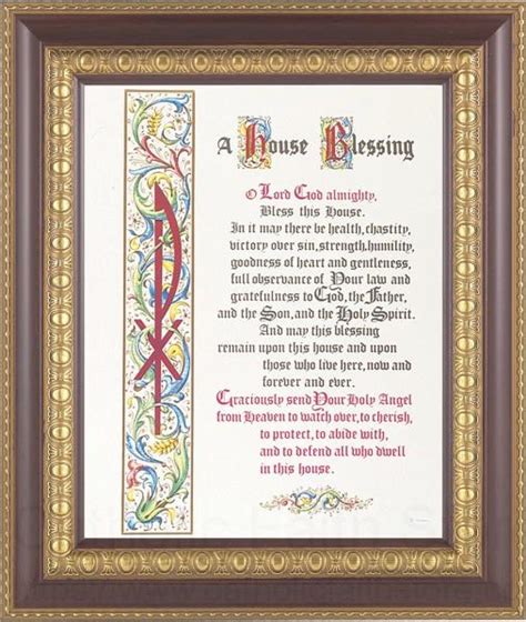 126 Frame A House Blessing Prayer Framed Print