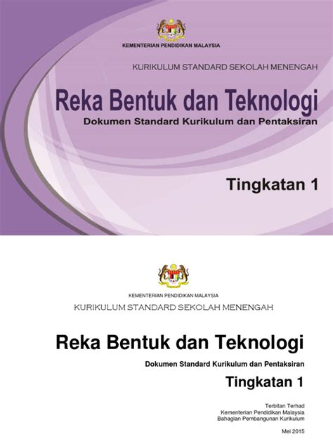 100%(3)100% found this document useful (3 votes). Dskp Kssm Reka Bentuk & Teknologi Tingkatan 1