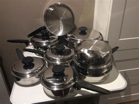 lifetime stainless pans pots steel brand