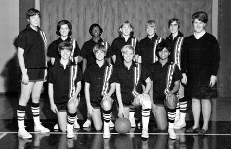 Betty Far Left And The First Womens Basketball Team She Started The Program Here At Belmont