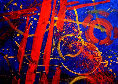 Calligraphic Abstract Painting By John Nolan