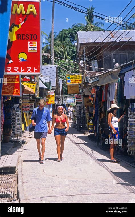 Main Street Ko Phi Phi Thailand Stock Photo Alamy
