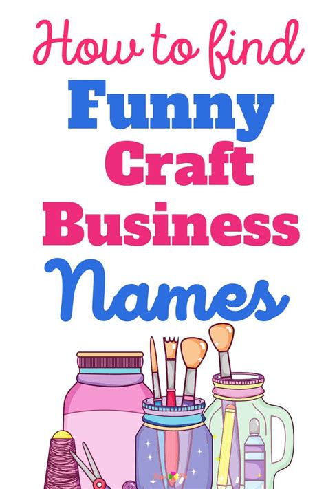 How To Find Funny Craft Business Names Best Name In