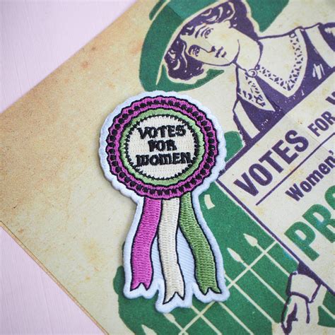 Votes For Women Embroidered Iron On Patch By Literary Emporium