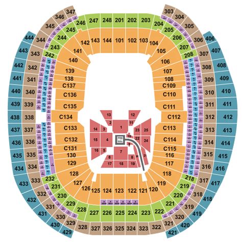 Allegiant Stadium Seating Seating And Pricing Map For Allegiant