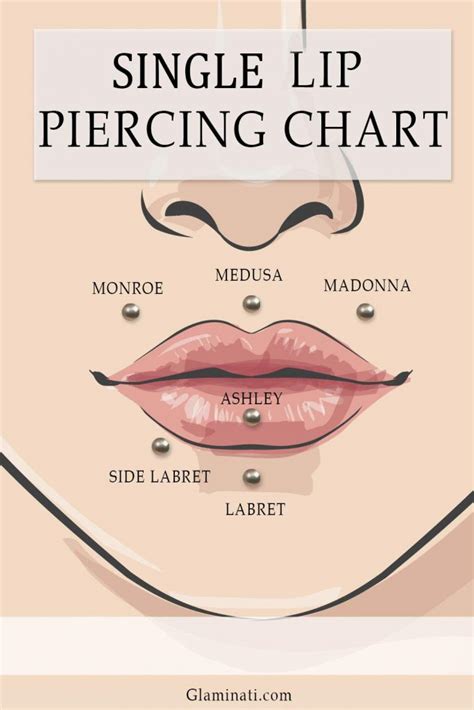 Lip Piercings Diagram