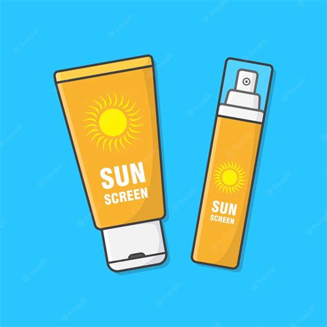 Premium Vector Sunscreen Cream Illustration Sun Protection Cosmetic