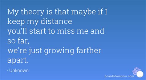 Keeping My Distance Quotes Quotesgram