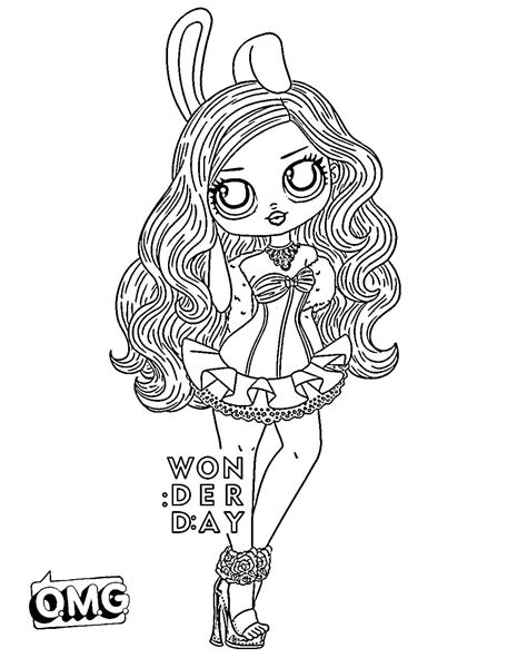 New lol omg are the older sisters of lol surprise dolls. Coloring pages LOL OMG. Download or print for free