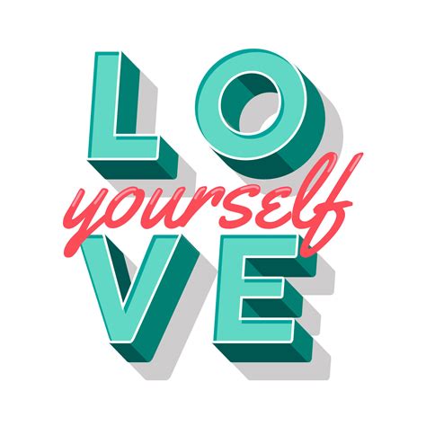 Love Yourself Typography 230126 Vector Art At Vecteezy