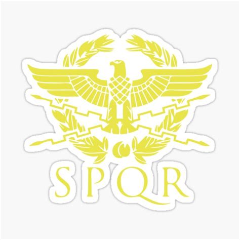 Logo Spqr Sticker By Tyttiparpa Redbubble