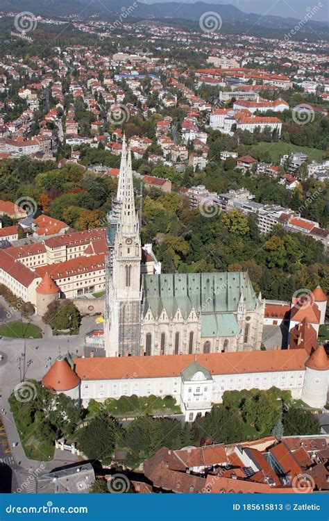 Cathedral Of The Assumption Of The Virgin Mary In Zagreb Stock Image