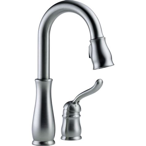 Delta faucet company will repair or replace, free of charge, during the applicable warranty period (as described above), any part or finish that proves defective in material and/or workmanship under normal installation, use and service. Delta Leland Single-Handle Pull-Down Sprayer Kitchen ...