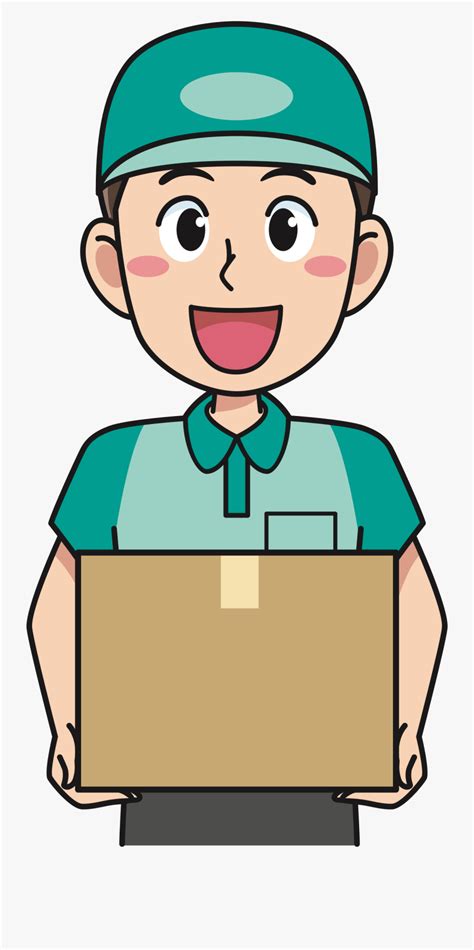 Clip Art Deliveryman Big Image Png Cartoon Delivery Man Png Free