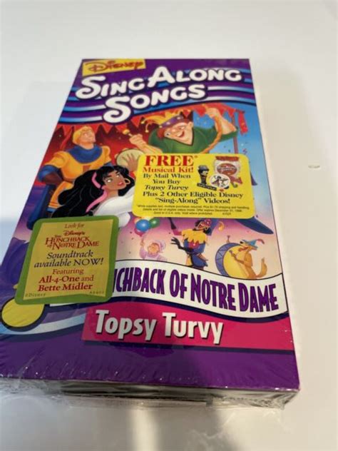 Disney Sing Along Songs The Hunchback Of Notre Dame Topsy Turvy Vhs