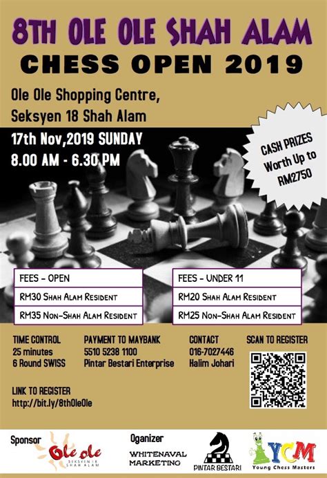 This review is the subjective opinion of a tripadvisor member and not of tripadvisor llc. 8th Ole Ole Shah Alam Chess Open 2019 | Ole Ole Shopping ...