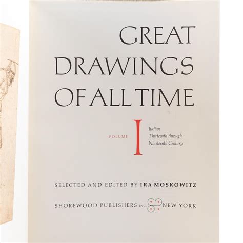 Great Drawings Of All Time Four Volume Set Edited By Ira Moskowitz