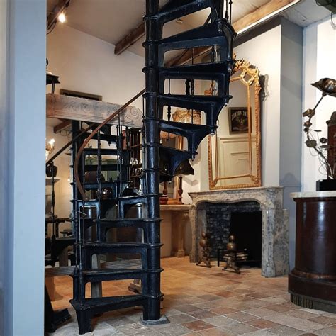 Choose low maintenance galvanized or aluminum spiral stairs for exterior installations. Old industrial cast iron spiral staircase - Piet Jonker