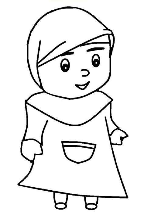 Gambar Kartun Anak Kecil Muslimah Gambarbooster