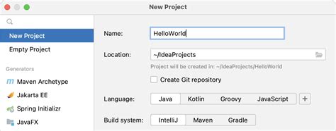 Create Your First Java Application Intellij Idea Documentation