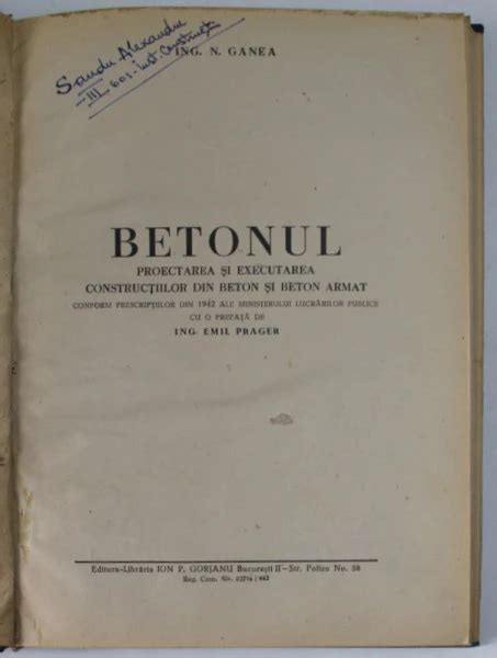 Betonul Proiectarea Si Executarea Constructiilor Din Beton Si Beton