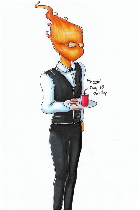 Day 18 Grillby Undertale Drawing Challenge By Missroxanne123 On