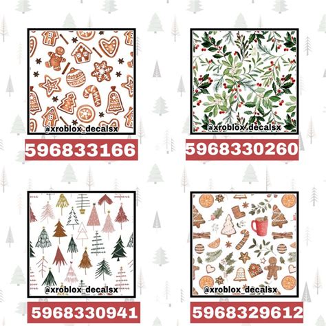 Roblox Decals Bloxburg Decal Codes Christmas Decals Custom Decals