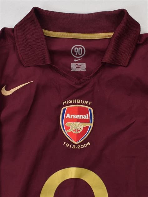 2005 06 Arsenal London Longsleeve Shirt S Football Soccer Premier