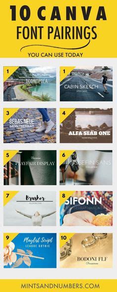 Canva Font Combinations How To Create Pinterest Friendly Graphics