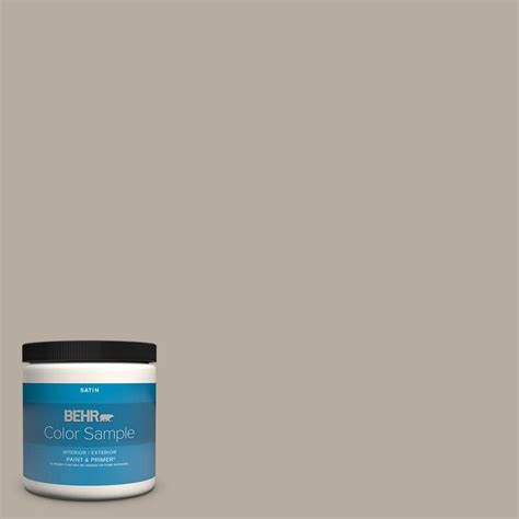 BEHR PREMIUM PLUS 8 Oz PPU18 13 Perfect Taupe Satin Enamel Interior