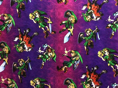 Zelda Nintendo Fabric Zelda Toss Fabric By The Yard