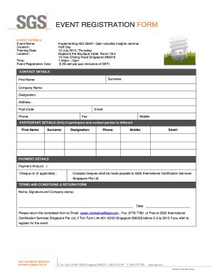 printable event registration form template word